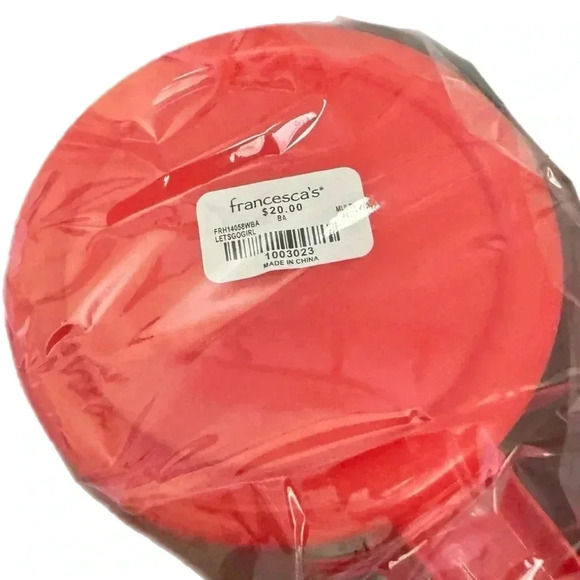 New Lets Go Girls Retro Style Mug With Straw Red Pink Fun Gift for her - Picture 4 of 4